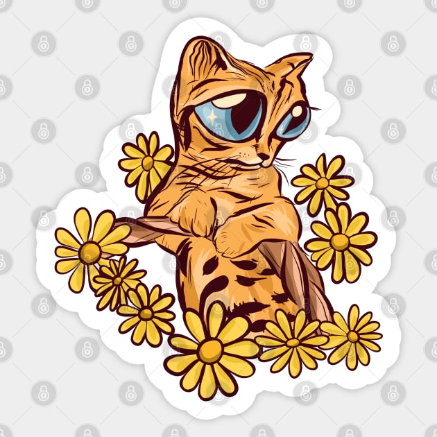 Big eyes kitty Sticker by Mimie20